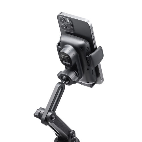 車載ホルダー（ワイヤレス充電・充電コイル自動検知・自動開閉・ドリンクホルダー取り付け・エアコン取り付け・最大15W・急速充電・スマートフォン・iPhone・Android）