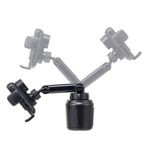 車載ホルダー（ワイヤレス充電・充電コイル自動検知・自動開閉・ドリンクホルダー取り付け・エアコン取り付け・最大15W・急速充電・スマートフォン・iPhone・Android）