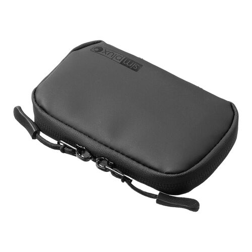 スマートキーケース（スマートキー1個収納・カード2枚収納・防水・防塵・止水ファスナー・キーリング付属・ブラック）