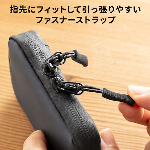 スマートキーケース（スマートキー1個収納・カード2枚収納・防水・防塵・止水ファスナー・キーリング付属・カーキ）