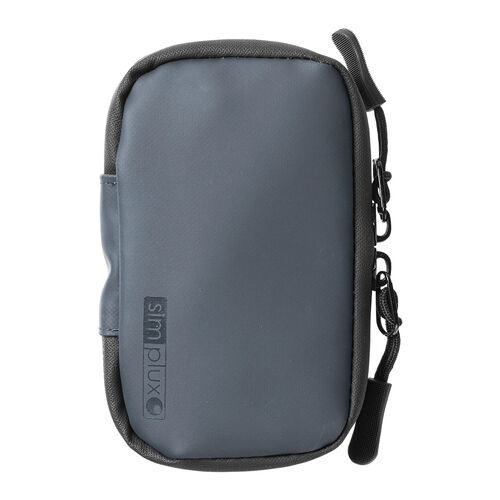 スマートキーケース（スマートキー1個収納・カード2枚収納・防水・防塵・止水ファスナー・キーリング付属・ネイビー）