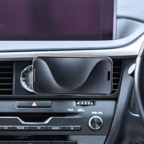 車載ホルダー（ワイヤレス充電対応・半導体冷却機能・ペルチェ素子・マグネット・磁気吸着・スマホホルダー・車・エアコン吹き出し口・片手操作・iPhone・Android・急速充電・メタルリング付属）