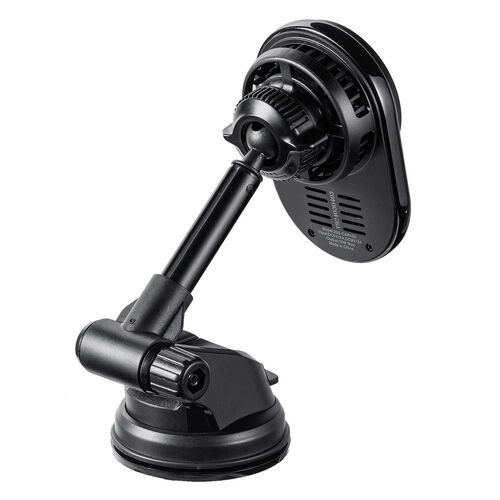 車載ホルダー（ワイヤレス充電対応・半導体冷却機能・ペルチェ素子・マグネット・磁気吸着・スマホホルダー・車・吸盤取り付け・片手操作・iPhone・Android・急速充電・メタルリング付属）