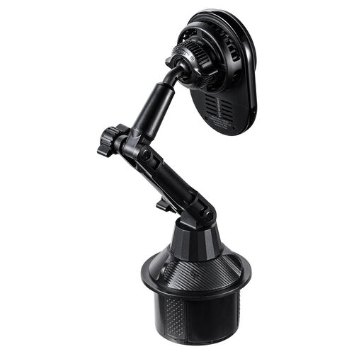 車載ホルダー（ワイヤレス充電対応・半導体冷却機能・ペルチェ素子・マグネット・磁気吸着・スマホホルダー・車・ドリンクホルダー設置・片手操作・iPhone・Android・急速充電・メタルリング付属）