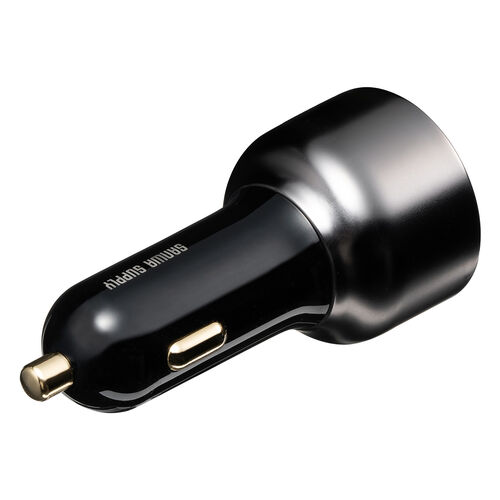 カーチャージャー（PD対応・最大65W・Type-C×2・USB-A×1・12V/24V車対応・PD-PPS対応・スマホ・タブレット・ノートパソコン・Switch）