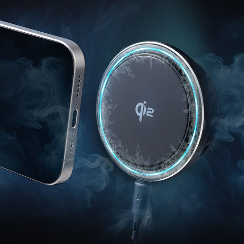 車載ホルダー（Qi2正規認証・最大15W充電・ペルチェ素子・冷却・MagSafe・エアコン吹き出し口・スマホホルダー・ワイヤレス充電器・車・360度調整・片手操作・磁気吸着・メタルリング付属）