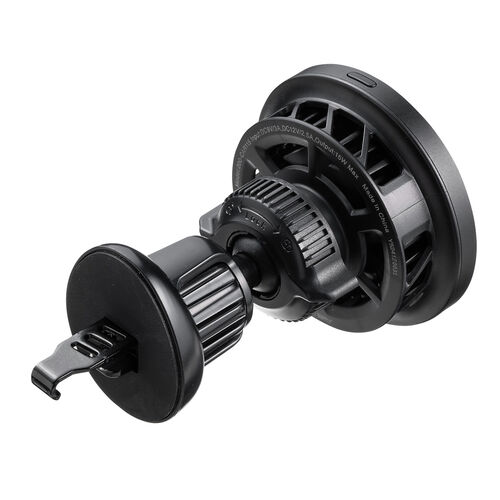 車載ホルダー（Qi2正規認証・最大15W充電・ペルチェ素子・冷却・MagSafe・エアコン吹き出し口・スマホホルダー・ワイヤレス充電器・車・360度調整・片手操作・磁気吸着・メタルリング付属）