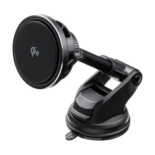 車載ホルダー（Qi2正規認証・最大15W充電・ペルチェ素子・冷却・MagSafe・吸盤取り付け・スマホホルダー・ワイヤレス充電器・車・360度調整・片手操作・磁気吸着・メタルリング付属）