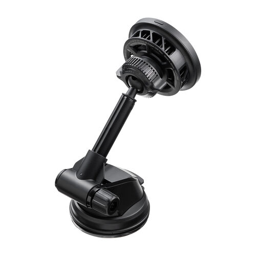 車載ホルダー（Qi2正規認証・最大15W充電・ペルチェ素子・冷却・MagSafe・吸盤取り付け・スマホホルダー・ワイヤレス充電器・車・360度調整・片手操作・磁気吸着・メタルリング付属）