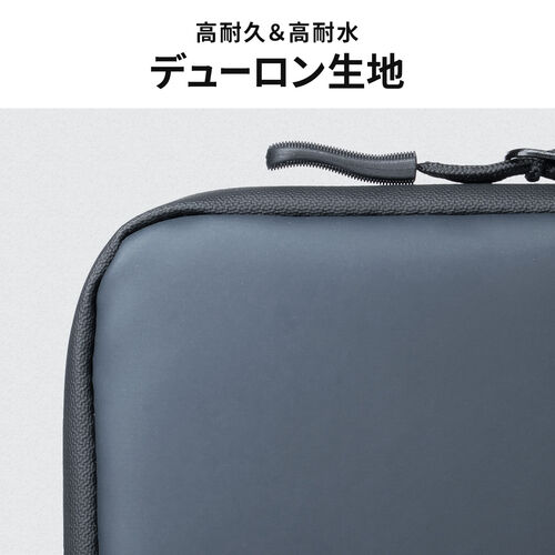 スマートキーケース（L字ファスナー・正方形・スマートキー2個収納・カード収納・防水・防塵・止水ファスナー・小銭入れ・アクセサリポーチ・イヤホンケース・財布・ブラック）