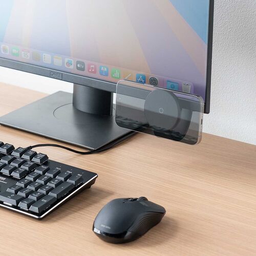 MagSafe対応車載ホルダー（スマホホルダー・超強力吸着・3M粘着テープ・180°まで調整可能・片手操作・磁気吸着・カー用品・iPhone/Android・メタルリング付属）