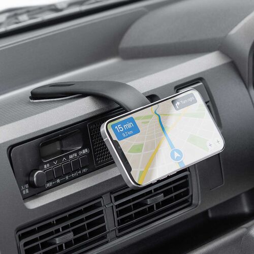 MagSafe対応車載ホルダー（スマホホルダー・超強力吸着・3M粘着テープ・180°まで調整可能・片手操作・磁気吸着・カー用品・iPhone/Android・メタルリング付属）