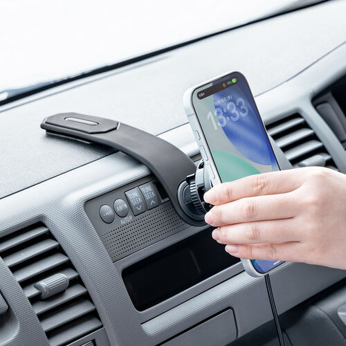 車載ホルダー（MagSafe対応・スマホホルダー・ワイヤレス充電・Qi2充電・15W・冷却機能付き・自由調整・超強力吸着・カー用品・3M・粘着テープ・メタルリング付属）