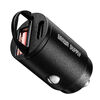 カーチャージャー（PD65W・PD36W・2ポート・コンパクト・USB Type-C・USB A・12V車・24V車・シガーソケット・充電器・ブラック）