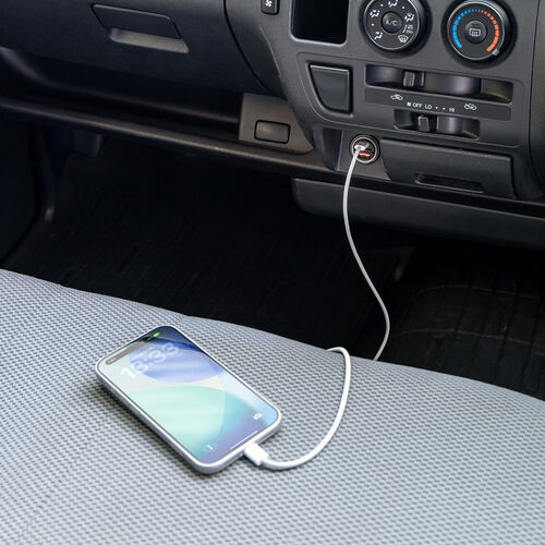 カーチャージャー（PD65W・PD36W・2ポート・コンパクト・USB Type-C・USB A・12V車・24V車・シガーソケット・充電器・ブラック）