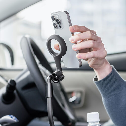 車載ホルダー（MagSafe対応・タブレットホルダー・ドリンクホルダー・角度調節・磁気吸着・マグネット・カップホルダー・高さ調節・簡単設置）