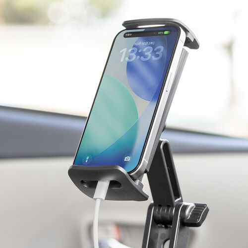 車載ホルダー（タブレットホルダー・ドリンクホルダー・角度調節・カップホルダー・高さ調節・簡単設置）