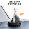 スマホホルダー（スマホスタンド・車・携帯ホルダー・車載・車用・360度回転・角度調整可能・取付簡単・粘着ゲル・ブラック）