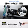 車載ホルダー（スマホホルダー・置くだけホルダー・車・スマホ・重力式・エアコン吹き出し口・片手取付・取り付け簡単・角度調整可能・ブラック ）