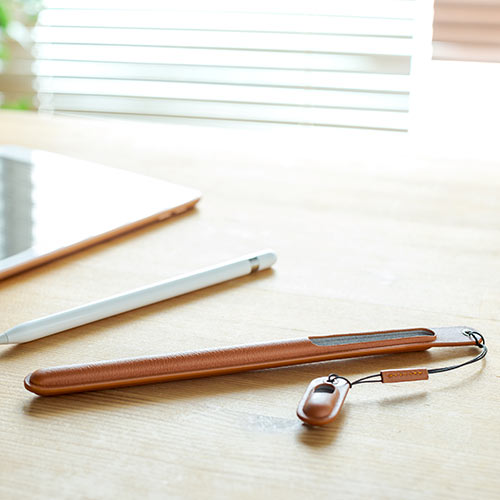 Apple Pencilケース（本革・専用・ハンドメイド・ブラウン） EZ2
