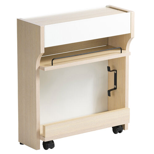 ルーター収納ボックス（ケーブルボックス・幅40cm・高さ45cm・充電ステーション・スマホスタンド機能・モデム・Wi-Fi 扉付き・木製・2段・完成品・ライトブラウン）