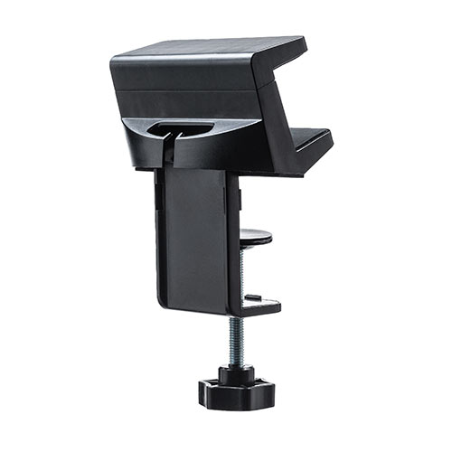 電源タップホルダー（机に固定・クランプ式・ブラック）