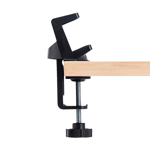 電源タップホルダー（机に固定・クランプ式・ブラック）