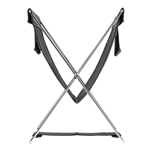 カバン置き（メッシュ・おりたたみ・オフィス・カバン入れ・机下収納・テレワーク・メッシュ・折りたたみ・ブラック）