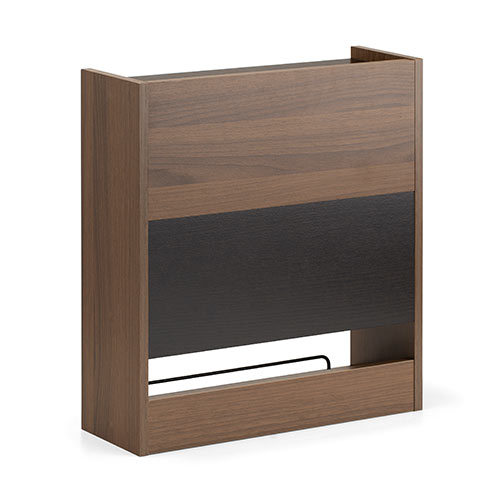 ケーブルボックス（タップ収納・ルーター収納・木製・高さ45cm・ロータイプ・整理整頓・すっきり・ダークブラウン）