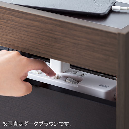 ケーブルボックス（タップ収納・ルーター収納・木製・高さ45cm・ロータイプ・整理整頓・すっきり・ライト木目）