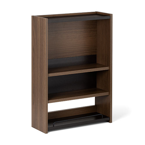 ケーブルボックス（タップ収納・ルーター収納・木製・高さ58cm・ハイタイプ・整理整頓・すっきり・ダークブラウン）