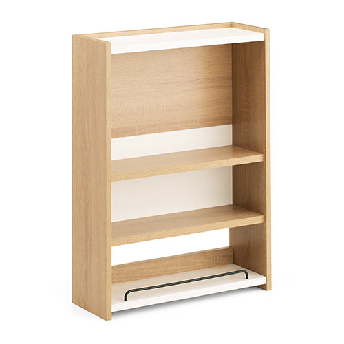 ケーブルボックス（タップ収納・ルーター収納・木製・高さ58cm・ハイタイプ・整理整頓・すっきり・ライト木目）CB023LM