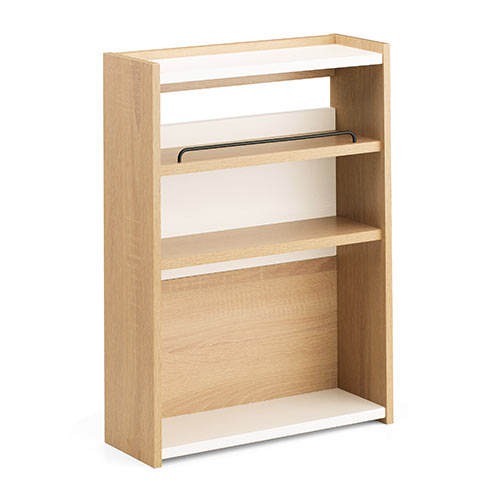 ケーブルボックス（タップ収納・ルーター収納・木製・高さ58cm・ハイタイプ・整理整頓・すっきり・ライト木目）CB023LM