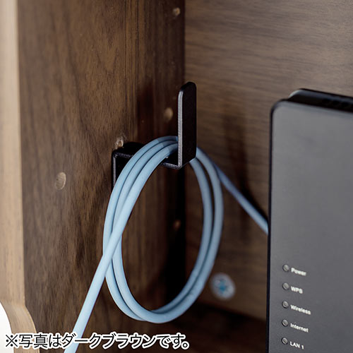 ケーブルボックスルーター収納タップボックス ロボット掃除機設置 木製 3段 高さ65cm ライトブラウン