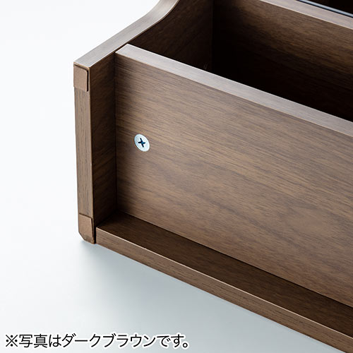 ケーブルボックス お掃除ロボット対応 3段（ルーター収納・タップボックス・ロボット掃除機・木製・高さ65cm・ホワイト）