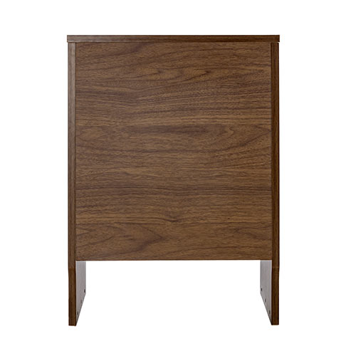 ケーブルボックス お掃除ロボット対応 2段（ルーター収納・タップボックス・ロボット掃除機・木製・高さ57.5cm・ダークブラウン）