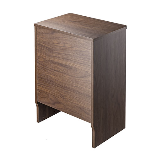 ケーブルボックス お掃除ロボット対応 2段（ルーター収納・タップボックス・ロボット掃除機・木製・高さ57.5cm・ダークブラウン）