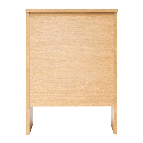 ケーブルボックス ルーター収納 タップボックス ロボット掃除機設置 木製 2段 高さ57.5cm ライトブラウン