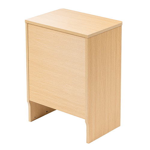 ケーブルボックス ルーター収納 タップボックス ロボット掃除機設置 木製 2段 高さ57.5cm ライトブラウン