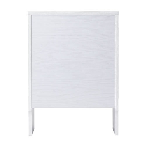 ケーブルボックス お掃除ロボット対応 2段（ルーター収納・タップボックス・ロボット掃除機・木製・高さ57.5cm・ホワイト）