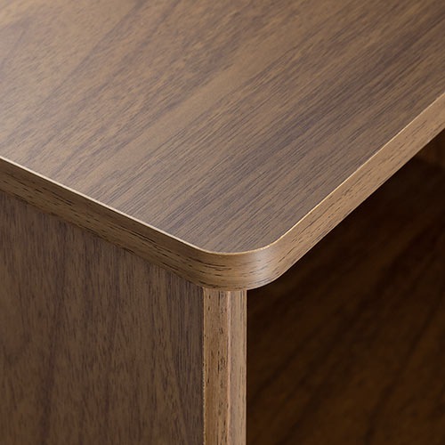 ケーブルボックス お掃除ロボット対応 1段（ルーター収納・タップボックス・ロボット掃除機設置・木製・高さ42cm・ダークブラウン）