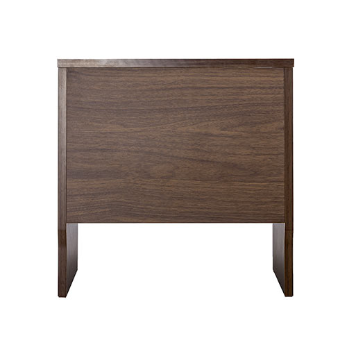 ケーブルボックス お掃除ロボット対応 1段（ルーター収納・タップボックス・ロボット掃除機設置・木製・高さ42cm・ダークブラウン）