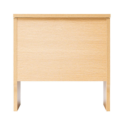 ケーブルボックス お掃除ロボット対応 1段（ルーター収納・タップボックス・ロボット掃除機設置・木製・高さ42cm・ライトブラウン）