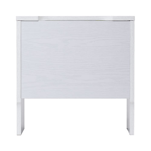 ケーブルボックス お掃除ロボット対応 1段（ルーター収納・タップボックス・ロボット掃除機設置・木製・高さ42cm・ホワイト）