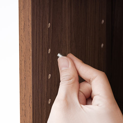 ルーター収納ボックス モデム収納 ラック ケーブルボックス コード収納 隙間収納 木製 扉付 ファックス台 電話台 FAX台 スリム 幅30cm ダークブラウン