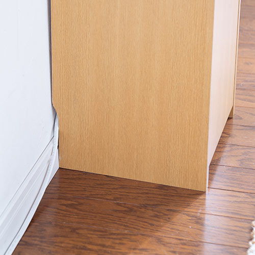 ルーター収納ボックス モデム収納 ラック ケーブルボックス コード収納 隙間収納 木製 扉付 ファックス台 電話台 FAX台 スリム 幅30cm ライトブラウン