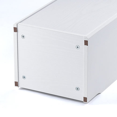 ルーター収納ボックス モデム収納 ラック ケーブルボックス コード収納 隙間収納 木製 扉付き ファックス台 電話台 FAX台 幅32cm ホワイト