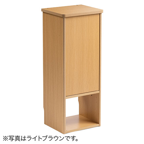 ルーター収納ボックス モデム収納 ラック ケーブルボックス コード収納 隙間収納 木製 扉付き ファックス台 電話台 FAX台 幅32cm ホワイト