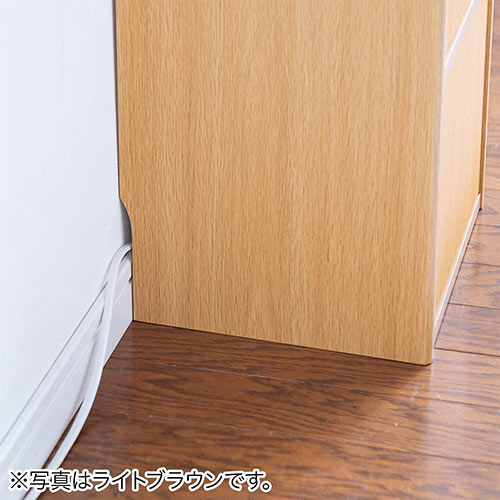 ルーター収納ボックス モデム収納 ラック ケーブルボックス コード収納 隙間収納 木製 扉付き ファックス台 電話台 FAX台 幅32cm ホワイト