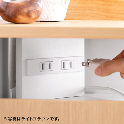 ルーター収納ボックス（コーナー設置タイプ・縦型・木製・スリム